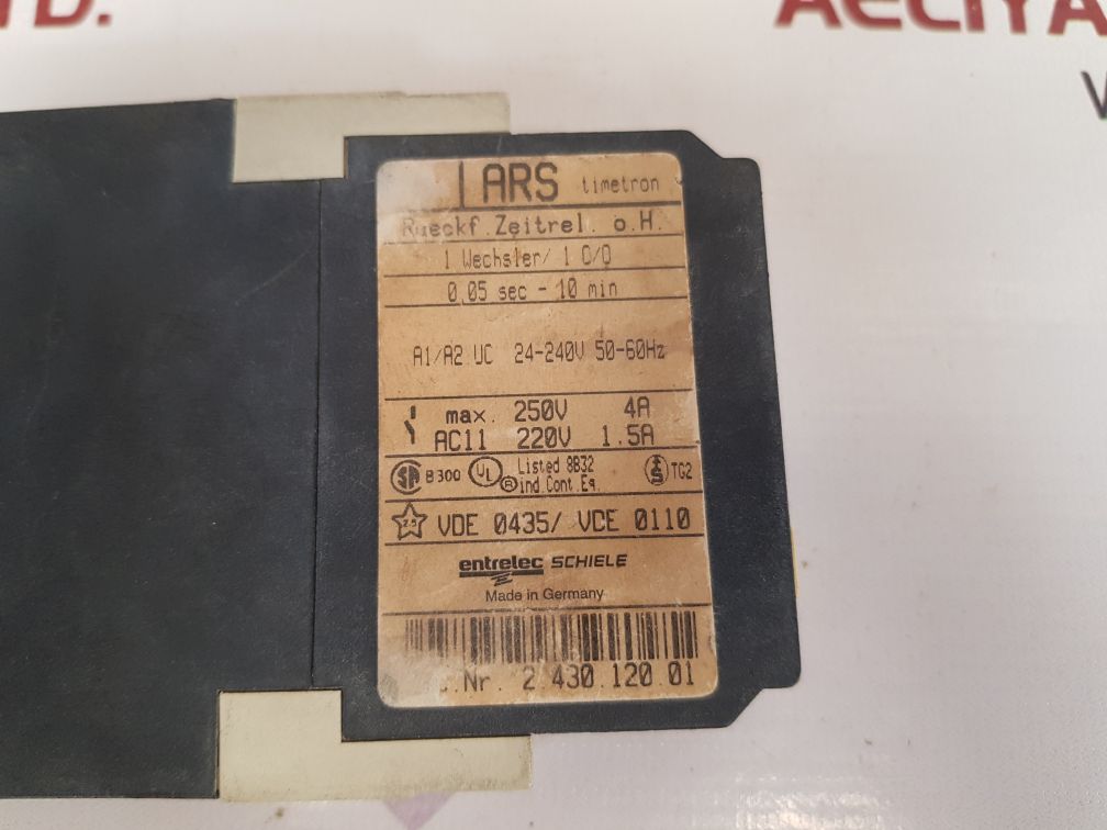 Entrelec schiele ars multifunction timer 2.430.120.01 
