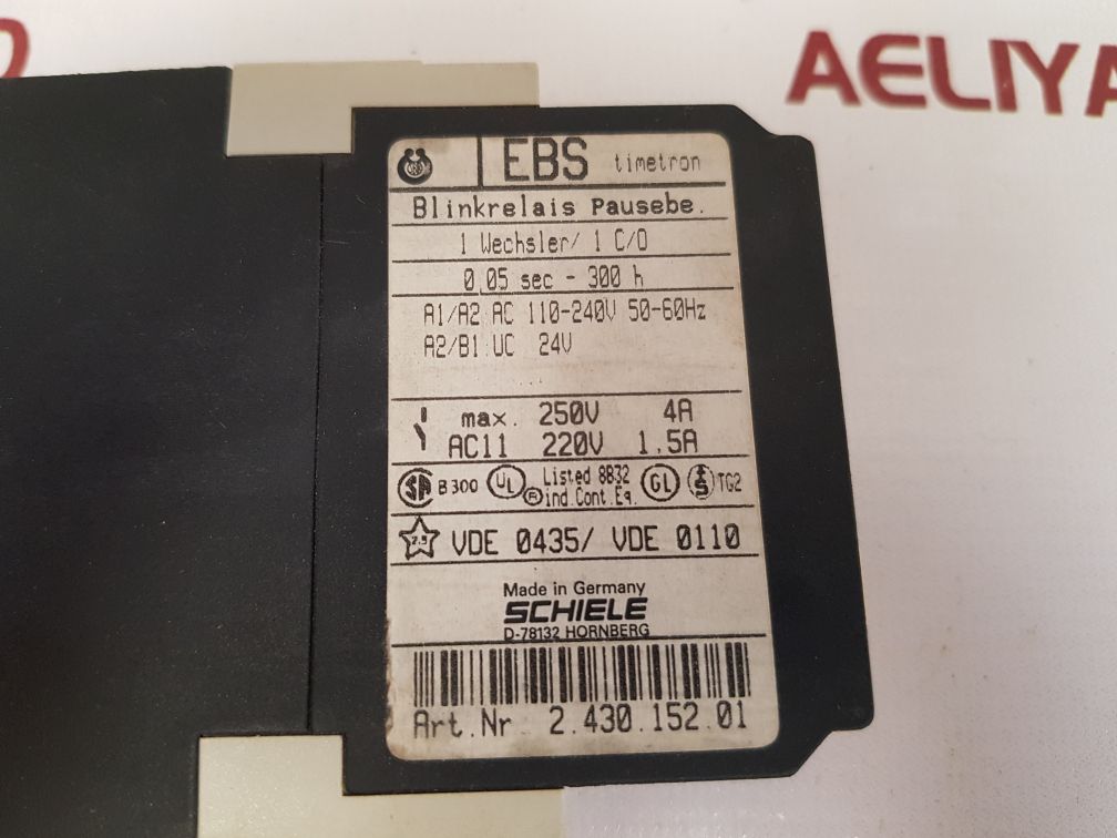 Schiele ebs 2.430.152.01 flashing relay 
