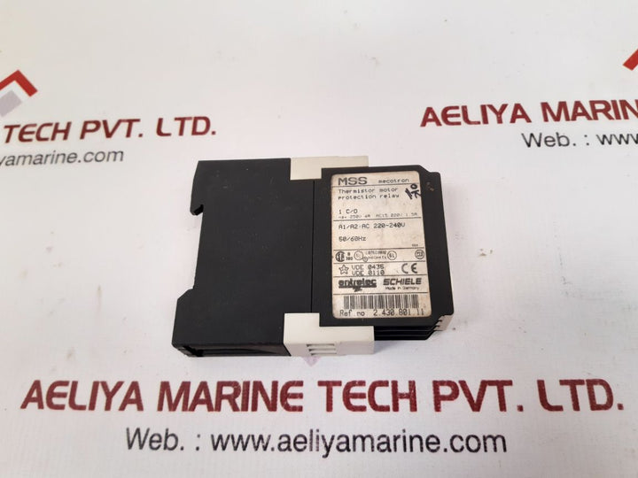 Entrelec schiele 2.430.801.11 mss thermistor motor protection relay
