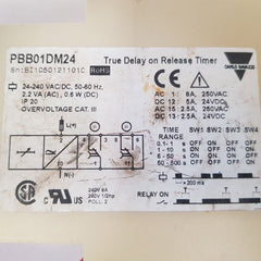 Carlo gavazzi pbb01dm24 true delay on release timer  Used
