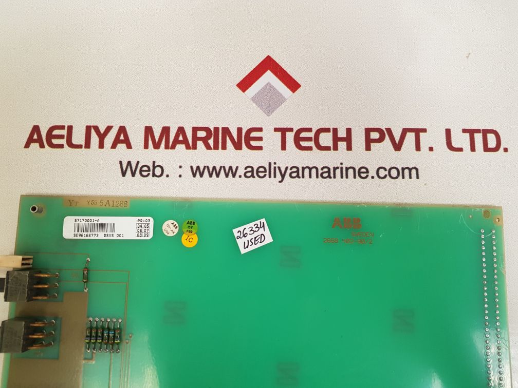 Abb dsxs 001 57170001-a simulator module 2668 402-90/2