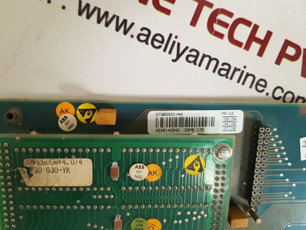 Abb dsmb 176 57360001-hx pc board 2668 182-95/2