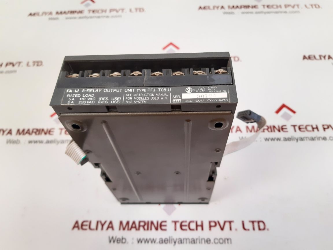 Idec izumi pfj-t081 8-relay output unit fa-1j
