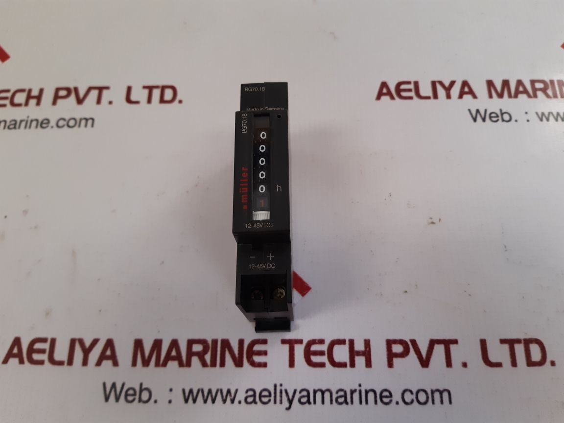 Muller bg70.18 operating time counter
