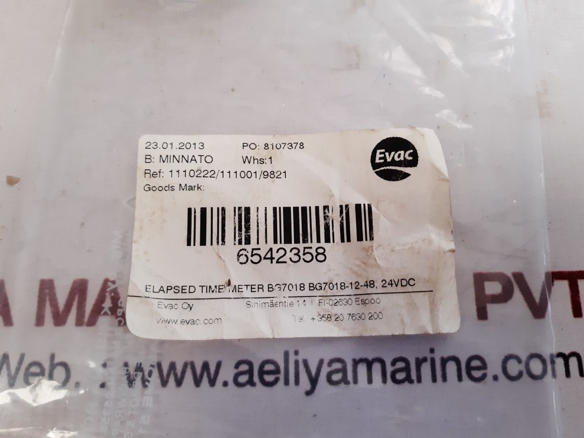 Muller bg70.18 operating time counter
