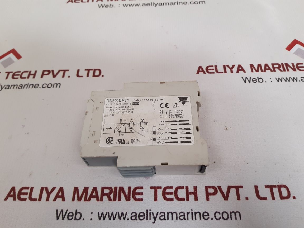 Carlo gavazzi daa01dm24 delay on operate timer used
