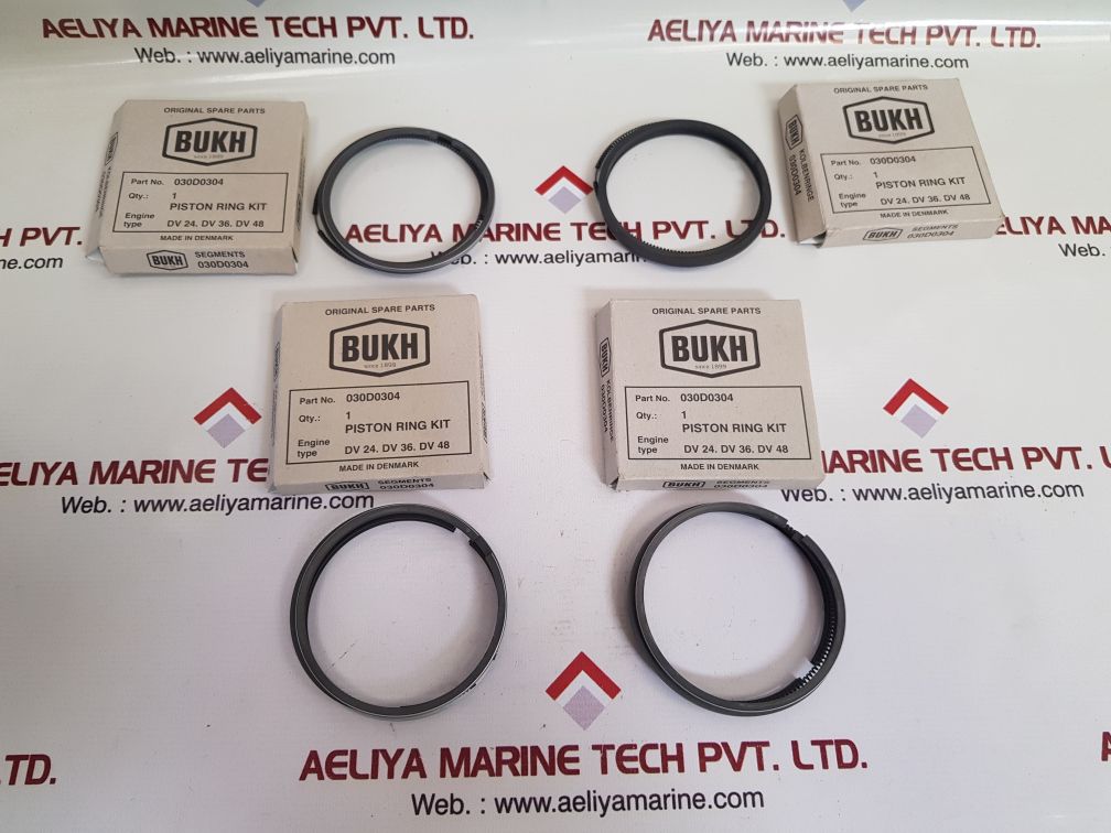 Bukh 030d0304 piston ring set engine bore 