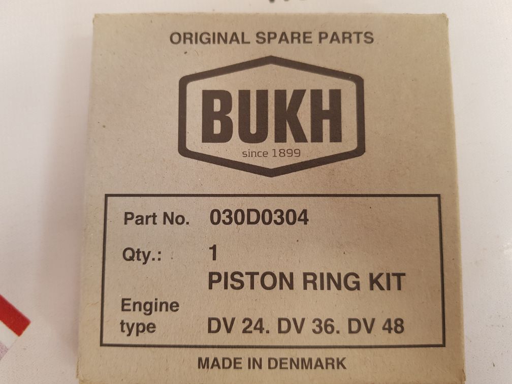 Bukh 030d0304 piston ring set engine bore 