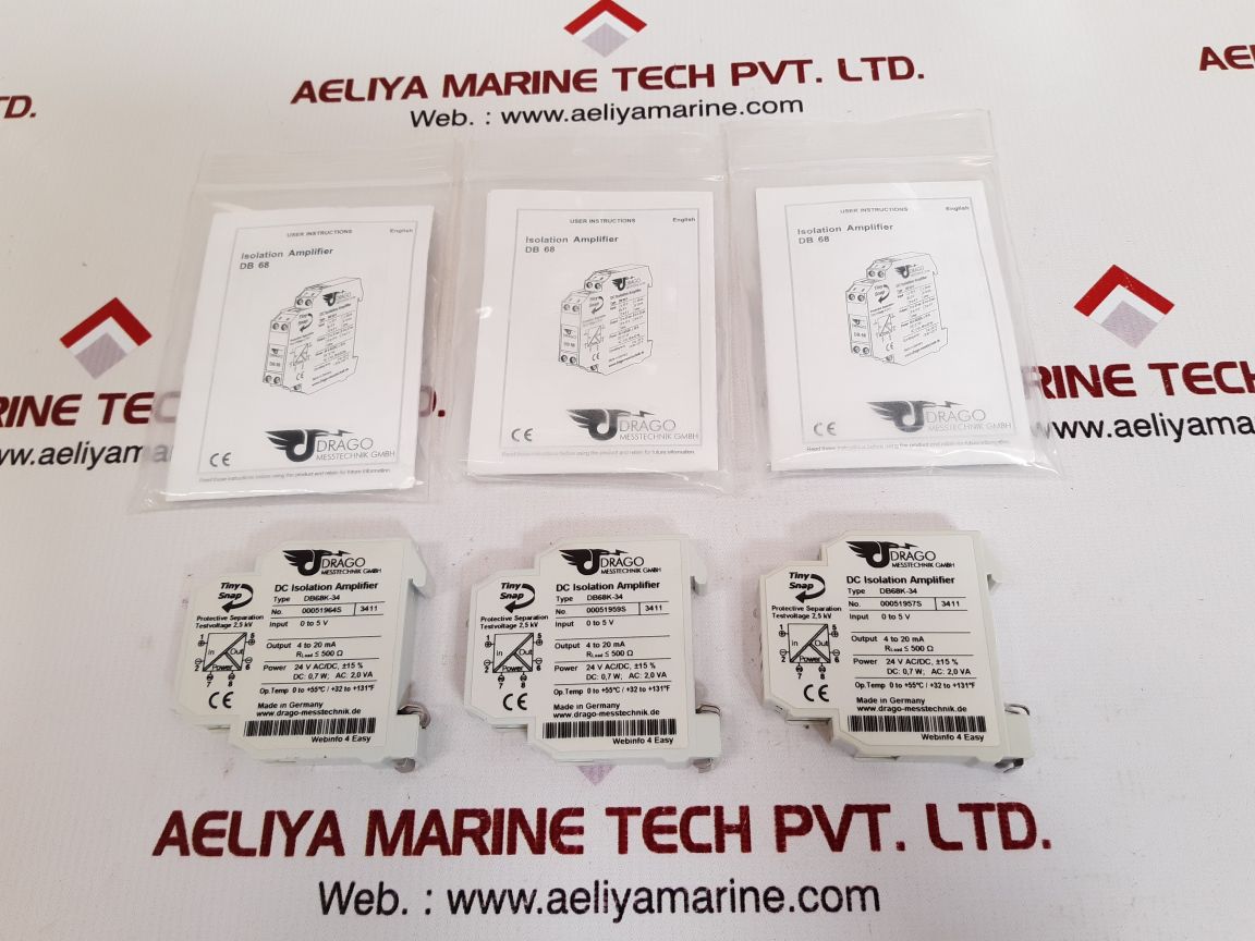 Drago messtechnik db68k-34 dc isolation amplifier
