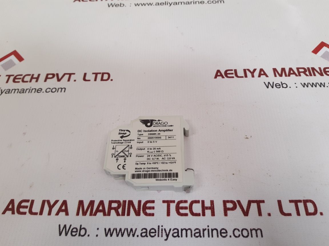 Drago messtechnik db68k-34 dc isolation amplifier
