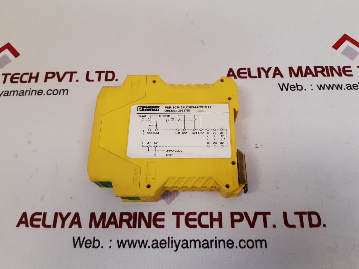 Phoenix contact psr-scp-24uc/esa4/2x1/1x2 safety relays