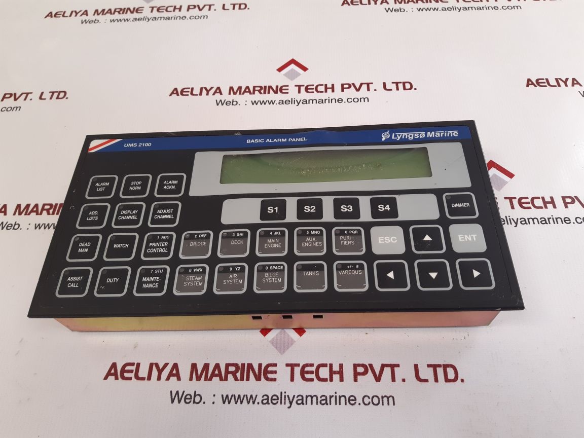 Lyngso marine ums 2100 basic alarm panel 962.005.100 used
