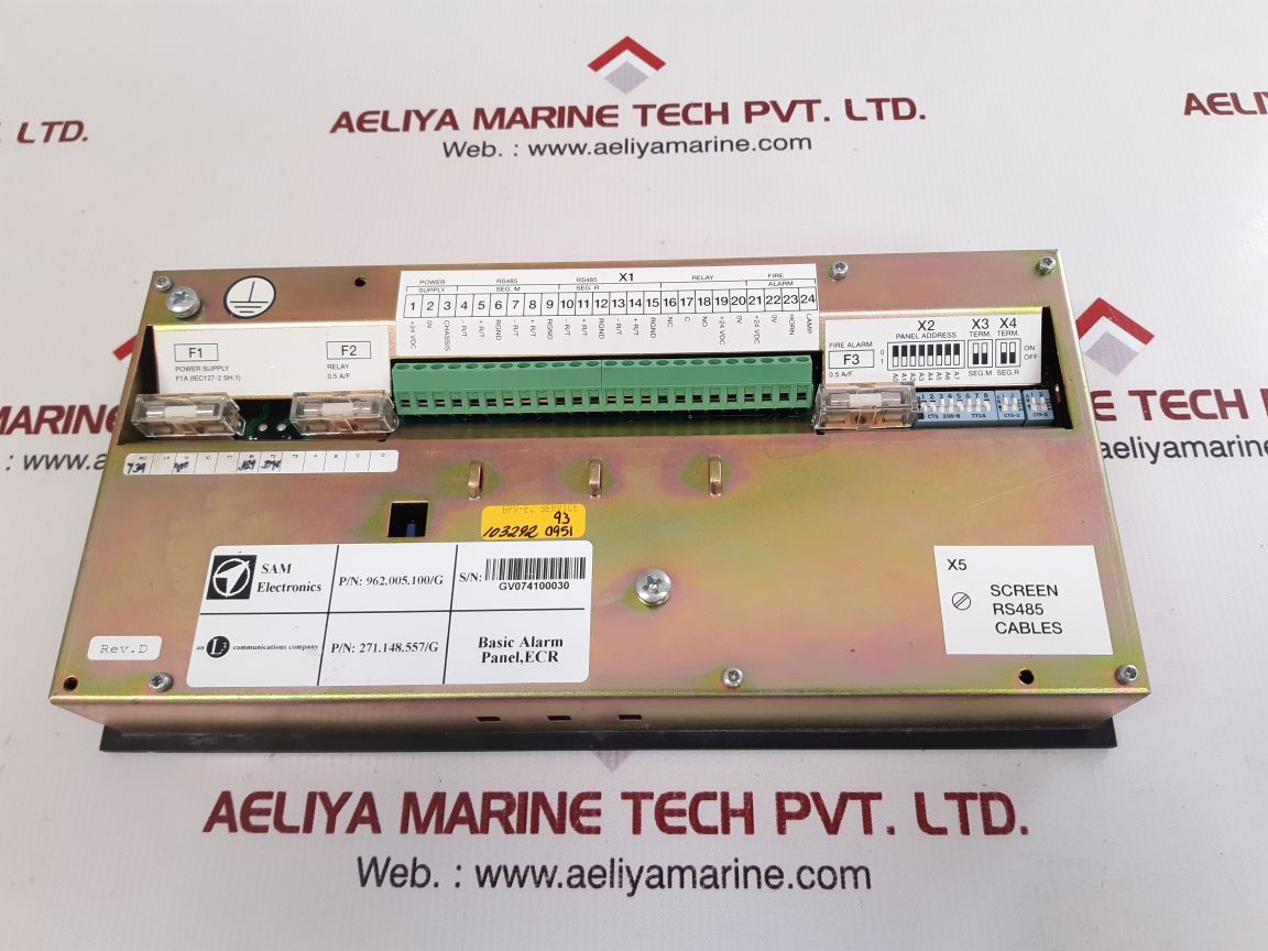 Lyngso marine ums 2100 basic alarm panel 962.005.100 used
