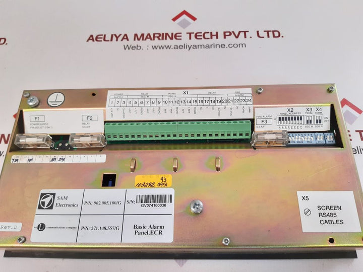 Lyngso marine ums 2100 basic alarm panel 962.005.100 used
