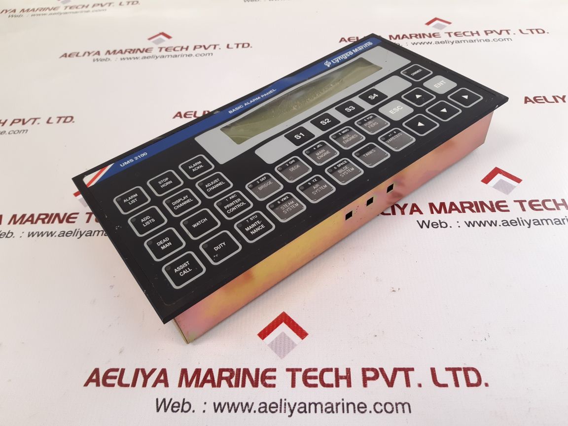 Lyngso marine ums 2100 basic alarm panel 962.005.100 used
