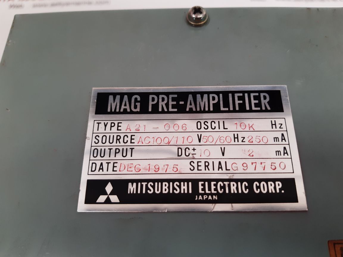 Mitsubishi electric a21-006 mag pre-amplifier r