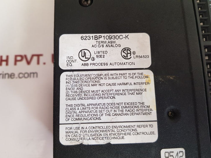Abb 6231bp10930c-k terminal assembly mod 300