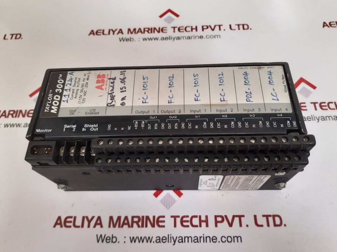 Abb 6241bp10431a-k terminal assembly i/o block taylor mod 300 6241bp10421a-n