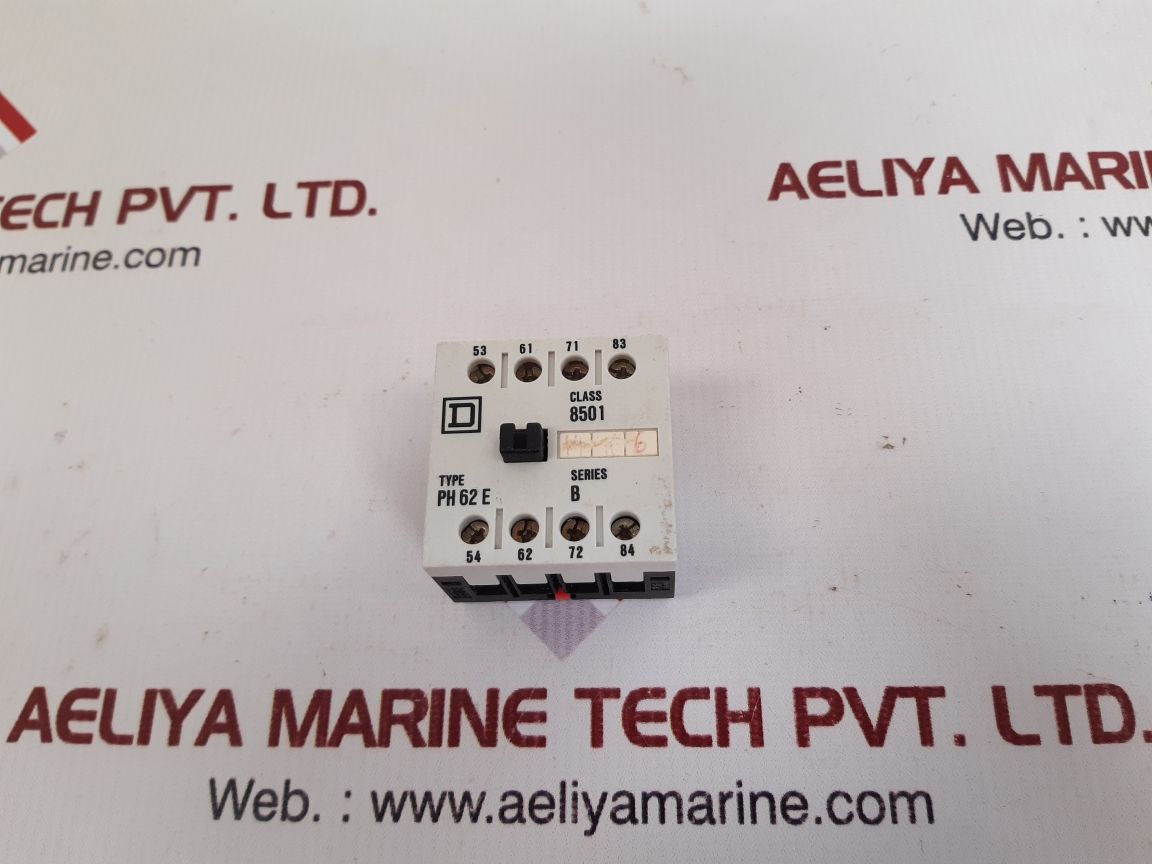 Square d class 8501 ph 62e contact module relay p 1.22