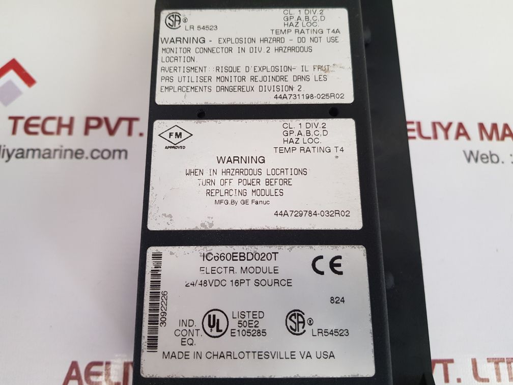 Ge fanuc genius ic660tsd020k/ic660ebd020t electronic assembly module