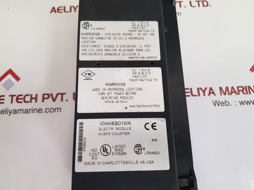 Ge fanuc ic660bbd120/ic660tbd120k high speed counter