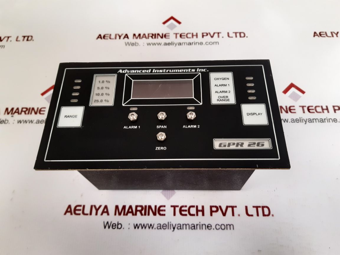 Advanced instruments gpr 26 oxygen analyzers