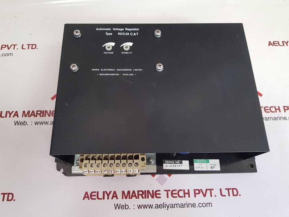 Roper electronic reg23 cat automatic voltage regulator