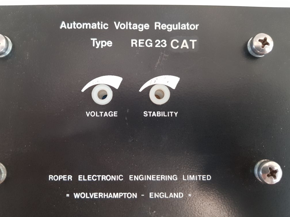 Roper electronic reg23 cat automatic voltage regulator