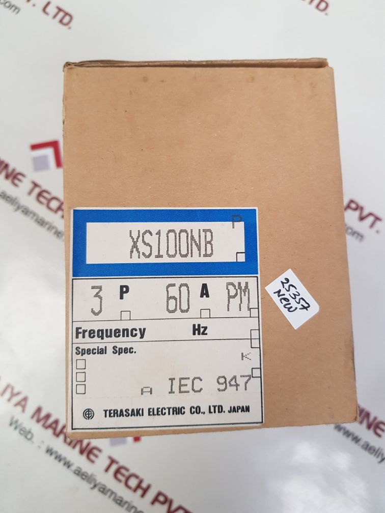 Terasaki xs100nb circuit breaker 60a