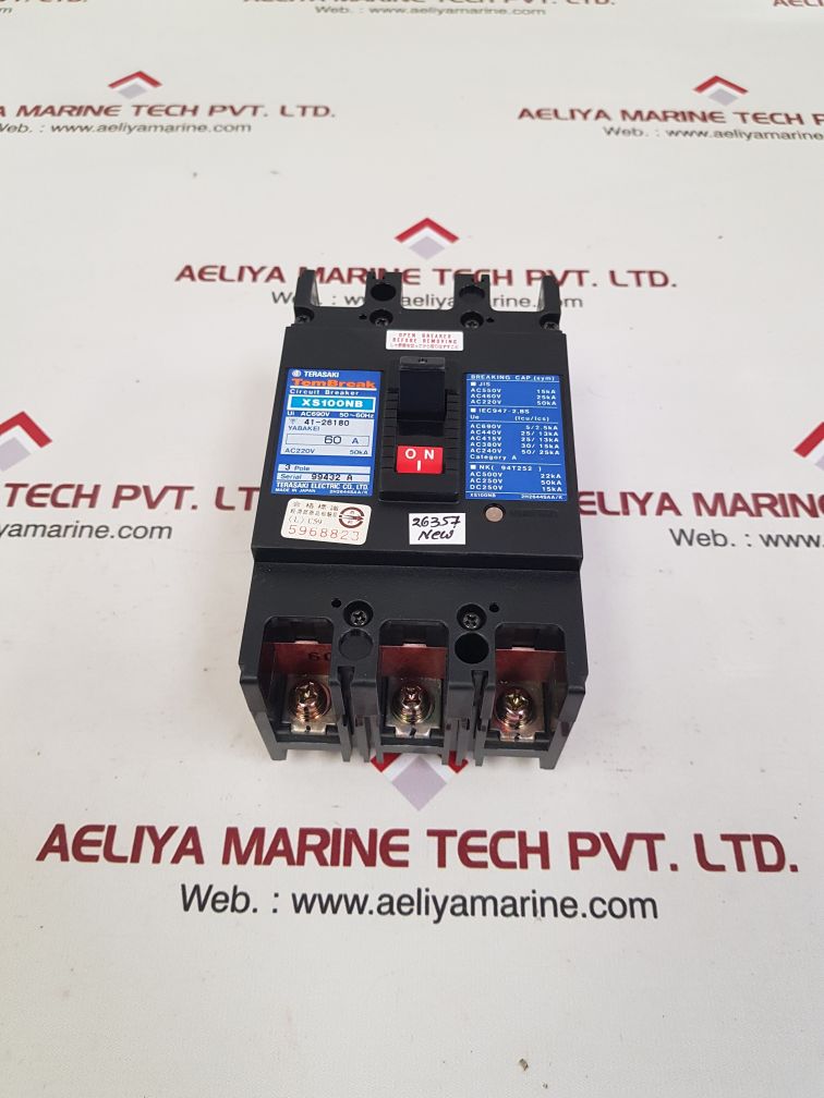 Terasaki xs100nb circuit breaker 60a