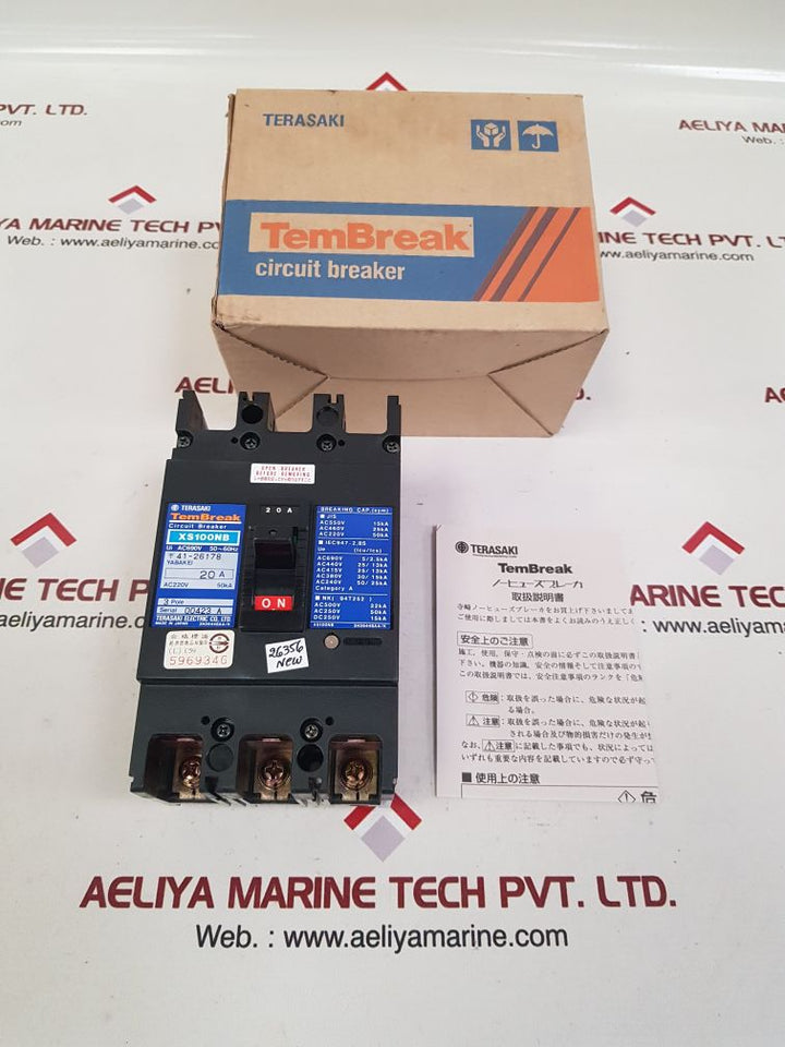 Terasaki xs100nb circuit breaker 20a