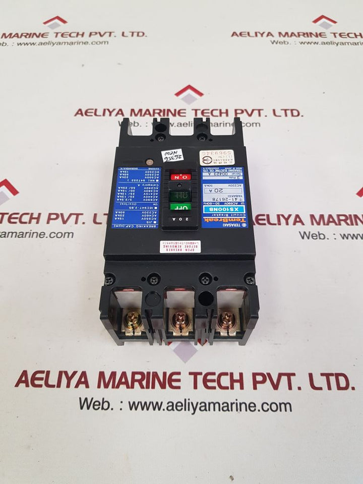 Terasaki xs100nb circuit breaker 20a