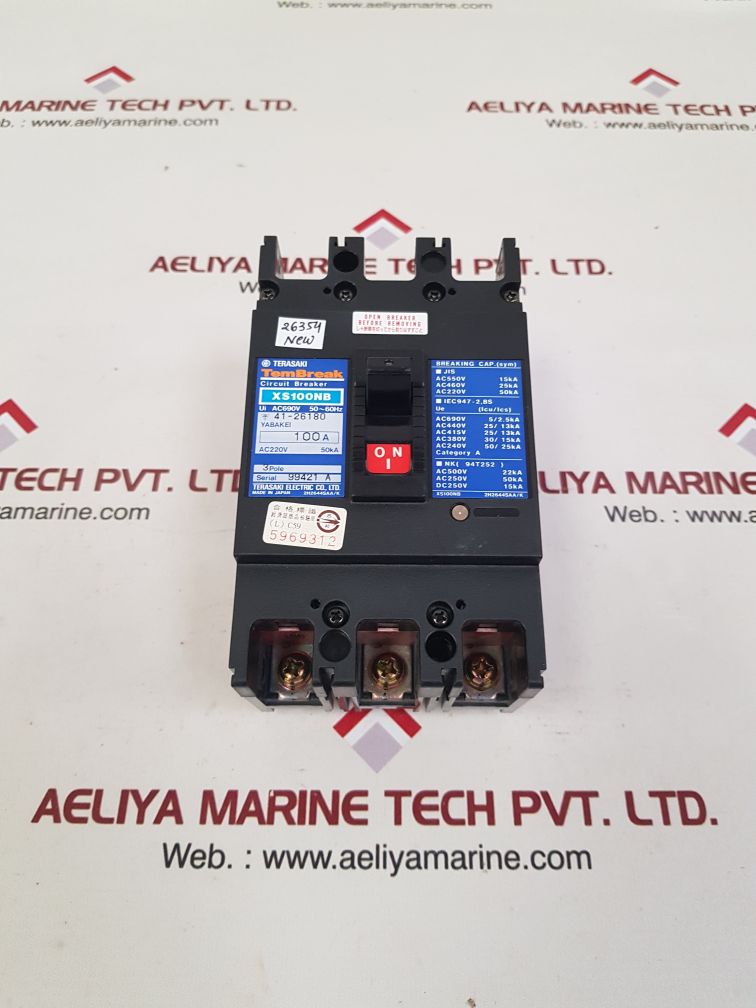 Terasaki xs100nb circuit breaker 100a