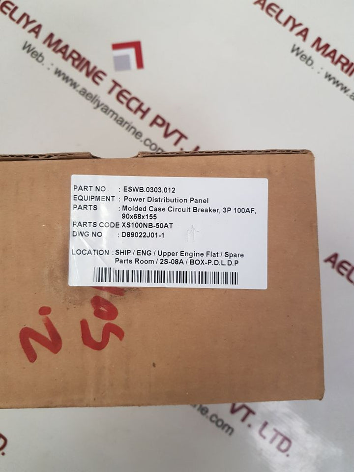 Terasaki xs100nb circuit breaker 50a