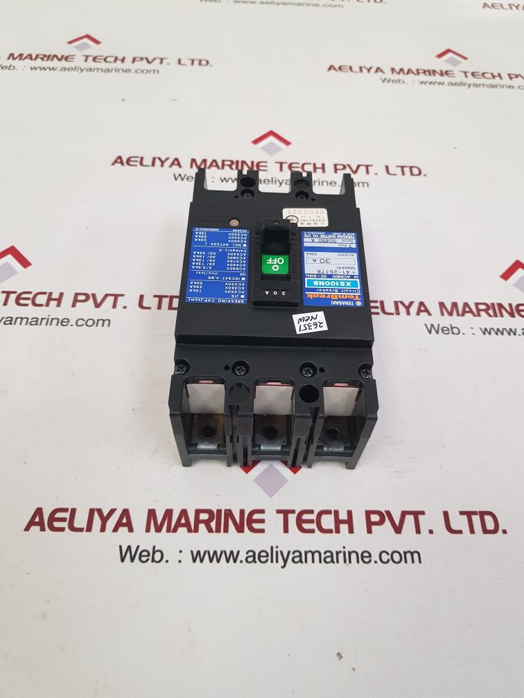 Terasaki xs100nb 3-pole tembreak circuit breaker