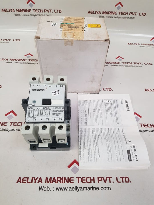 Siemens 3tf46 22-0an2 auxiliary contactor
