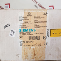 Siemens 3tf46 22-0an2 auxiliary contactor