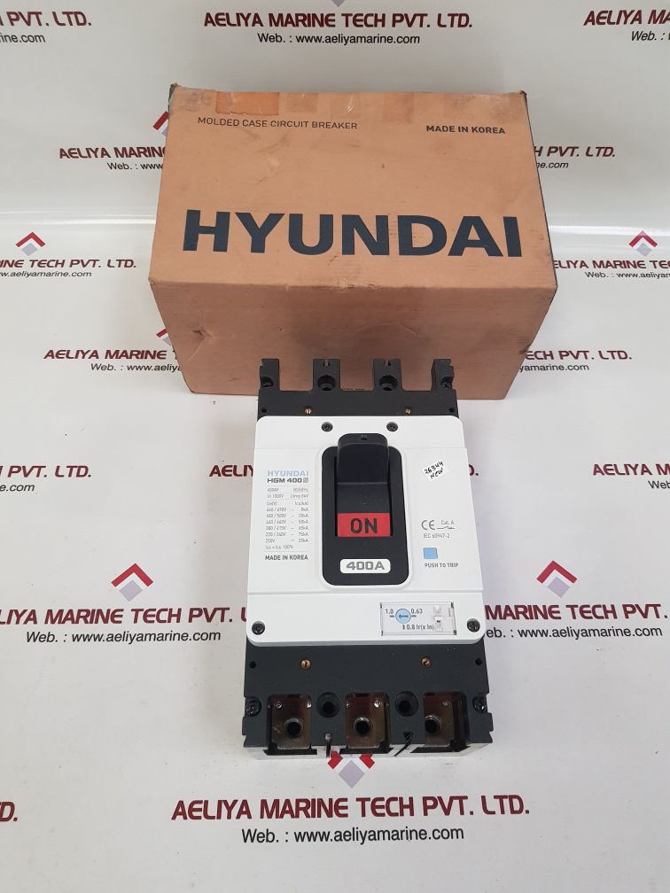 Hyundai hgm 400s molded case circuit breaker