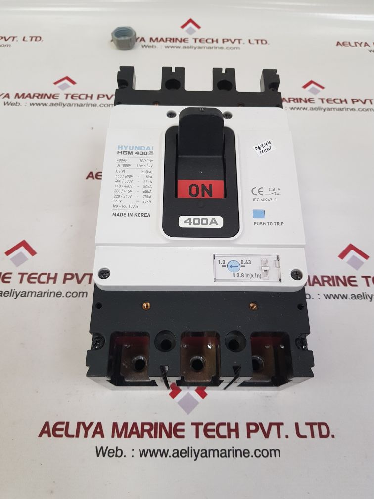 Hyundai hgm 400s molded case circuit breaker