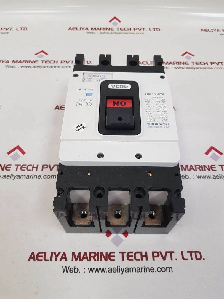 Hyundai hgm 400s molded case circuit breaker