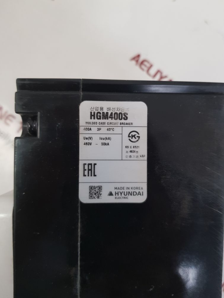 Hyundai hgm 400s molded case circuit breaker