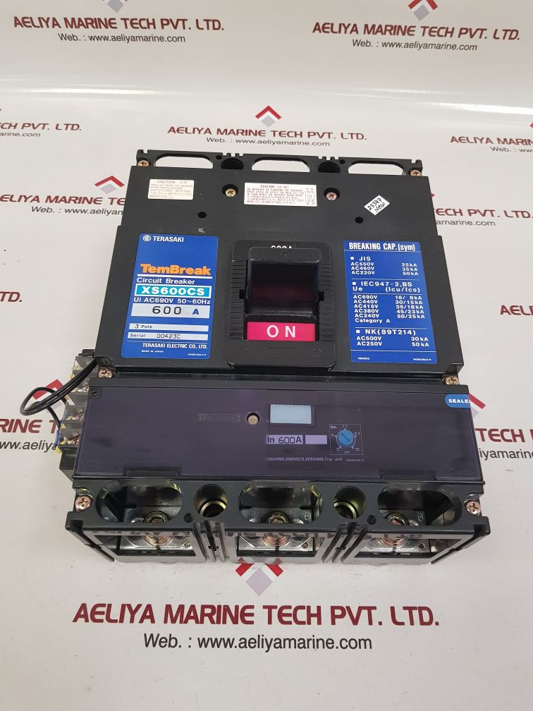 Terasaki xs600cs 3 pole circuit breaker