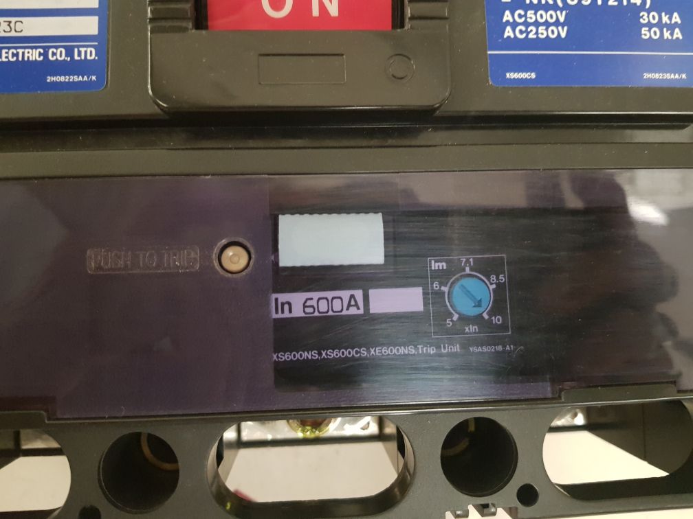 Terasaki xs600cs 3 pole circuit breaker