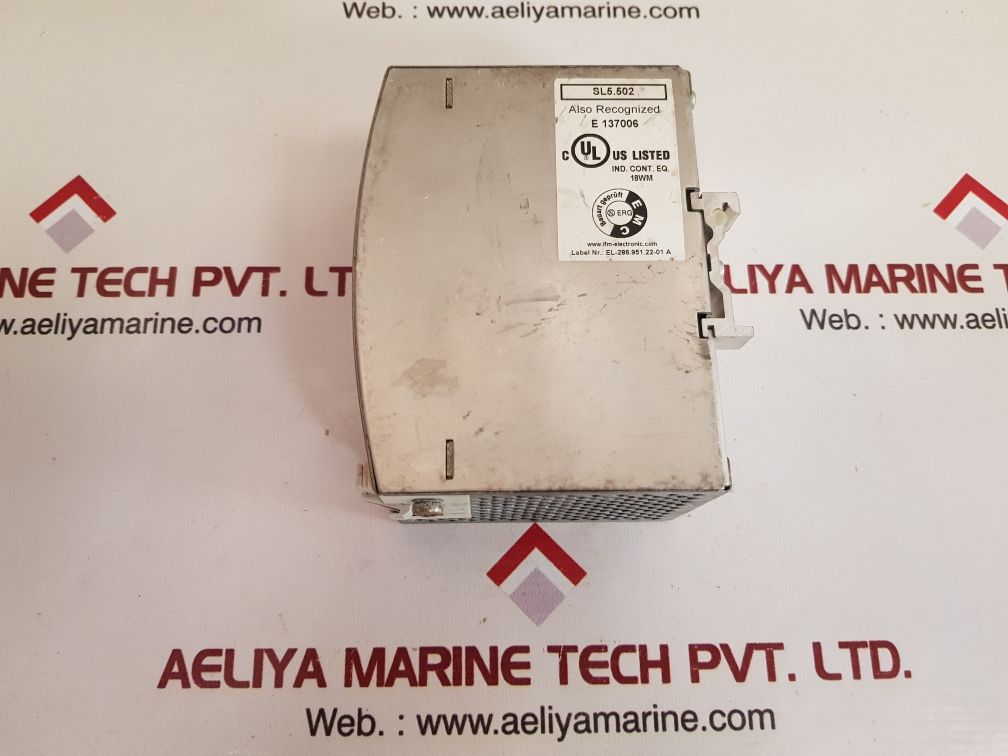 Ifm electronic sl5.502 power supply dn 2012