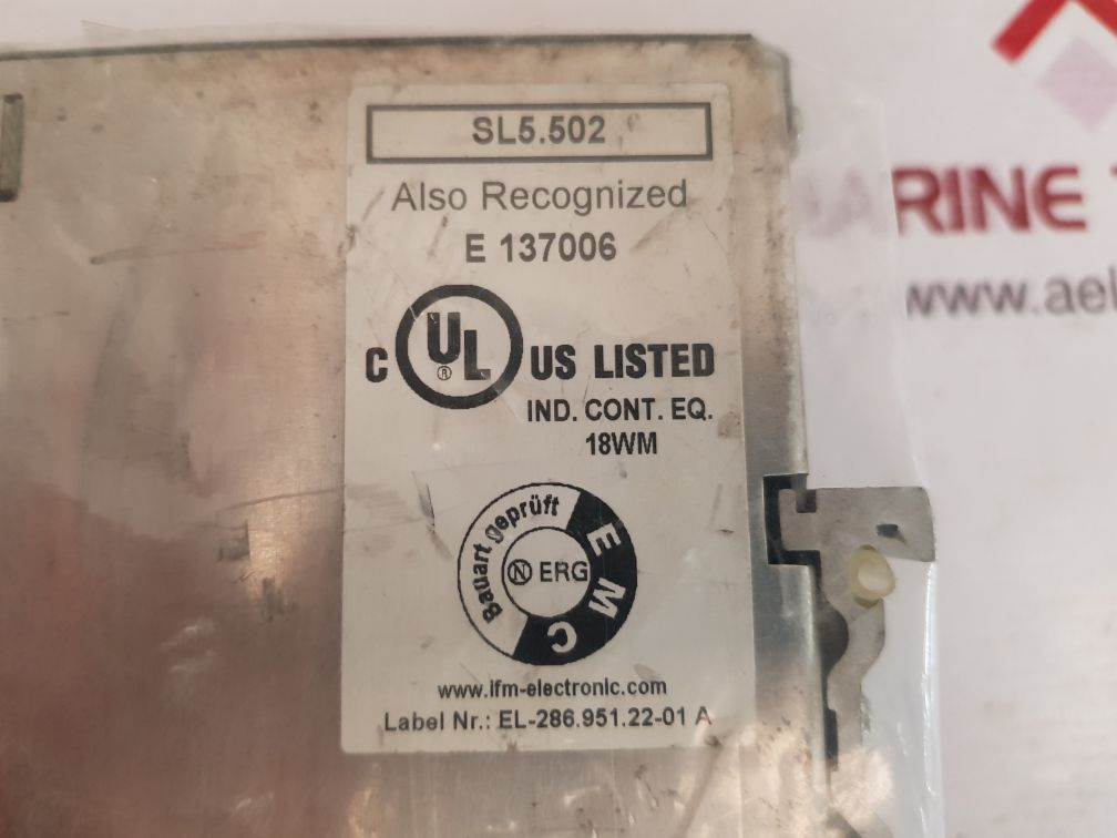 Ifm electronic sl5.502 power supply dn 2012