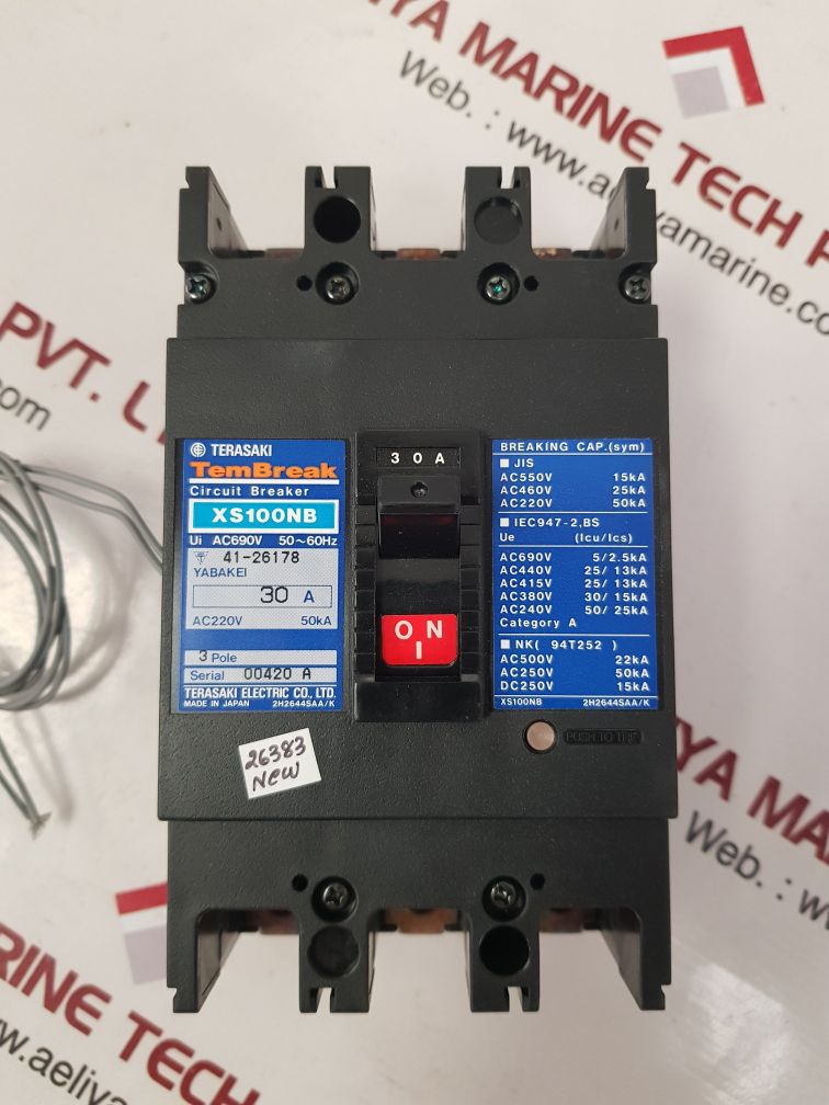 Terasaki electric xs100nb circuit breaker 30a