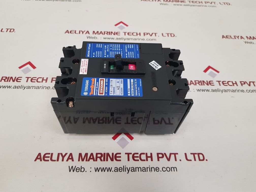 Terasaki electric xh100ns circuit breaker 40a