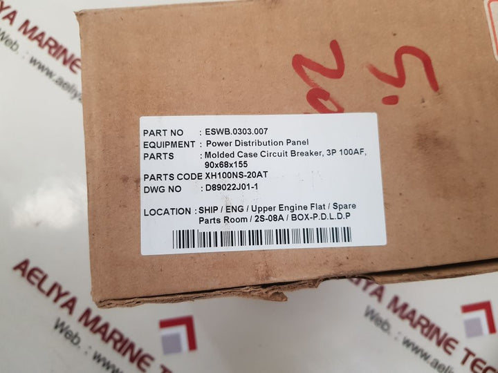 Terasaki electric xh100ns circuit breaker 20a