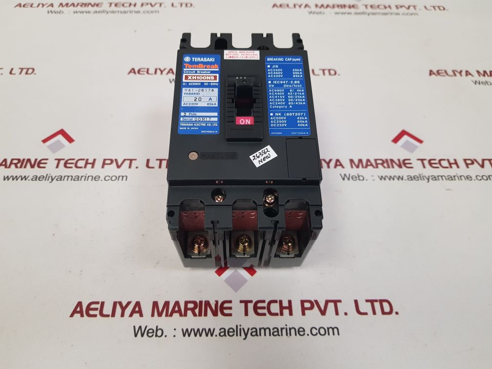 Terasaki electric xh100ns circuit breaker 20a
