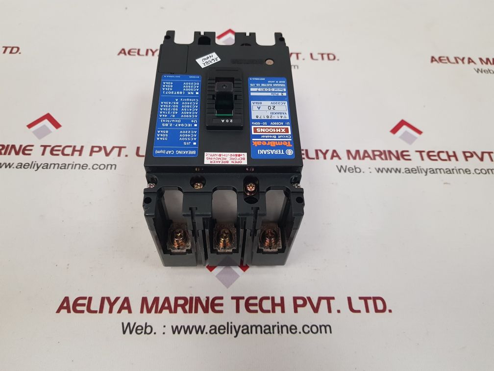 Terasaki electric xh100ns circuit breaker 20a